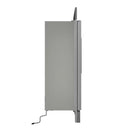 FORNO Maderno 28-Inch Built-In 13.6 Cu.Ft. Convertible Refrigerator in Stainless Steel, Left Swing with Decorative Grill FFFFD1722-32LSG