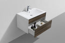 KubeBath Fitto 32 in. Havana Oak Wall Mount Modern Bathroom Vanity, S800CO