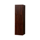 KubeBath Bliss 18" Wide by 59" High Linen Side Cabinet With Three Doors in Walnut Finish, SLBS59-WNT