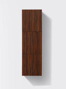 KubeBath Bliss 18" Wide by 59" High Linen Side Cabinet With Three Doors in Walnut Finish, SLBS59-WNT