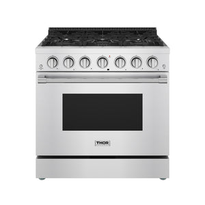 Thor Kitchen 36 Inch S Series Professional Freestanding Gas Range