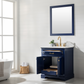 Design Element Milano 30" Single Sink Vanity - Blue ML-30-BLU