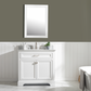Design Element Milano 36" Single Sink Vanity - White ML-36-WT