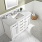 Design Element Milano 48" Single Sink Vanity - White ML-48-WT