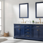 Design Element Milano 72" Double Sink Vanity - Blue ML-72-BLU