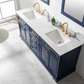 Design Element Milano 72" Double Sink Vanity - Blue ML-72-BLU