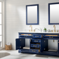 Design Element Milano 72" Double Sink Vanity - Blue ML-72-BLU