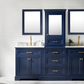Design Element Milano 84" Double Sink Modular Vanity Set - Blue ML-84MC-BLU