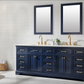 Design Element Milano 84" Double Sink Vanity - Blue ML-84-BLU