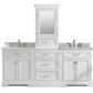 Design Element Milano 84" Double Sink Modular Vanity Set - White ML-84MC-WT