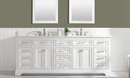 Design Element Milano 84" Double Sink Vanity - White ML-84-WT