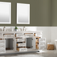 Design Element Milano 84" Double Sink Vanity - White ML-84-WT