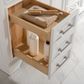 Design Element Milano 84" Double Sink Vanity - White ML-84-WT