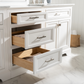Design Element Milano 96" Double Sink Modular Vanity Set - White ML-96MC-WT