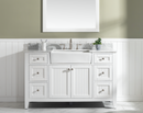 Design Element Burbank 54" Single Vanity - White BK-54-WT