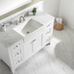 Design Element Burbank 54" Single Vanity - White BK-54-WT