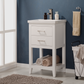 Design Element Cara 20" Single Sink Vanity - White S02-20-WT