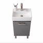 Design Element Stella 16.5" Single Sink - Gray S03-17-GY