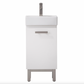 Design Element Stella 16.5" Single Sink Vanity - White S03-17-WT