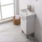 Design Element Stella 16.5" Single Sink Vanity - White S03-17-WT