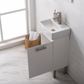 Design Element Stella 16.5" Single Sink Vanity - White S03-17-WT