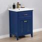 Design Element Cameron 24" Single Sink Vanity - Blue S09-24-BLU