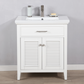 Design Element Cameron 30" Single Sink Vanity In White S09-30-WT