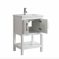 Design Element Alissa 24" Single Sink Vanity - White SPV02-24-WT