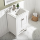 Design Element Valentino 24" Single Vanity - White V01-24-WT