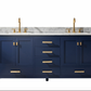Design Element Valentino 72" Double Sink Vanity In Blue V01-72-BLU