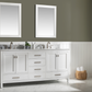 Design Element Valentino 72" Double Sink Vanity - White V01-72-WT