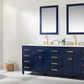 Design Element Valentino 84" Double Sink Vanity - Blue V01-84-BLU