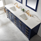 Design Element Valentino 84" Double Sink Vanity - Blue V01-84-BLU