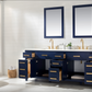 Design Element Valentino 84" Double Sink Vanity - Blue V01-84-BLU