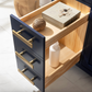 Design Element Valentino 84" Double Sink Vanity - Blue V01-84-BLU
