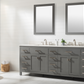 Design Element Valentino 84" Double Sink Vanity - Gray V01-84-GY