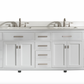Design Element Valentino 84" Double Sink Vanity In White V01-84-WT