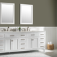 Design Element Valentino 84" Double Sink Vanity In White V01-84-WT