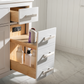 Design Element Valentino 84" Double Sink Vanity In White V01-84-WT