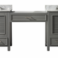 Design Element Estate 102" Double Sink Bathroom Vanity Modular Set - Gray ES-102MC-GY