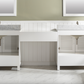 Design Element Estate 102" Double Sink Bathroom Vanity Modular Set - White ES-102MC-WT