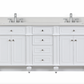 Design Element Winston 72" Double Vanity In White WN-72-W