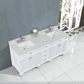 Design Element Winston 72" Double Vanity In White WN-72-W