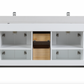 Design Element Winston 84" Double Vanity In White WN-84-W