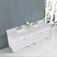 Design Element Winston 84" Double Vanity In White WN-84-W