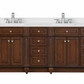 Design Element Winston 84" Double Vanity In Walnut WN-84-BR