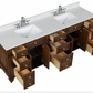 Design Element Winston 84" Double Vanity In Walnut WN-84-BR
