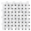 Design Element Basketweave 12 In. X 12 In. Marble Mosaic Wall Tile MTILE02