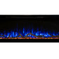 Modern Flames Allwood Fireplace Media Wall in Weathered Walnut | 60'' Spectrum Electric Fireplace