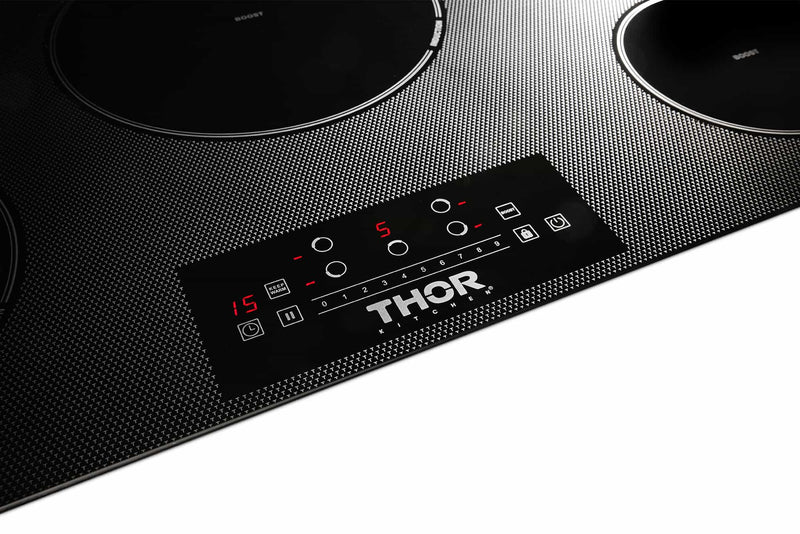 Thor Kitchen 36-Inch Built-In Induction Cooktop with 5 Elements TIH36